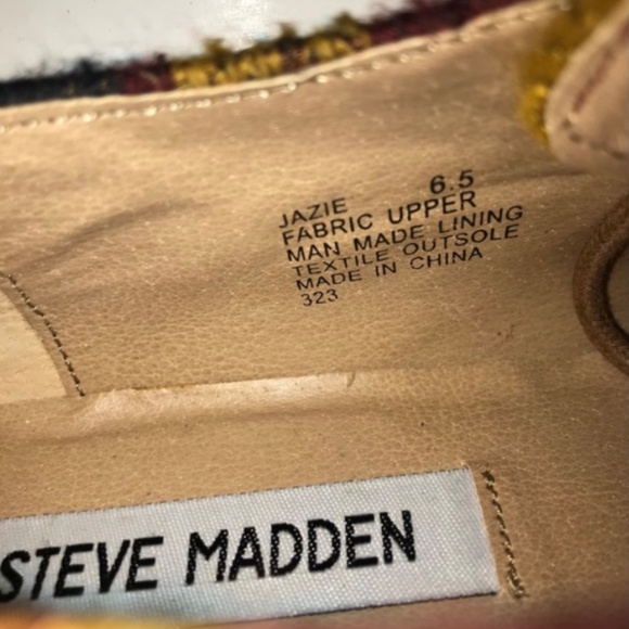 Steve Madden Jazie Aztec Tapestry Colorful Oxfords Shoes Lace up Flats Size 6.5 - Picture 7 of 11